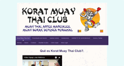 Desktop Screenshot of koratmuaythaiclub.com