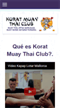 Mobile Screenshot of koratmuaythaiclub.com